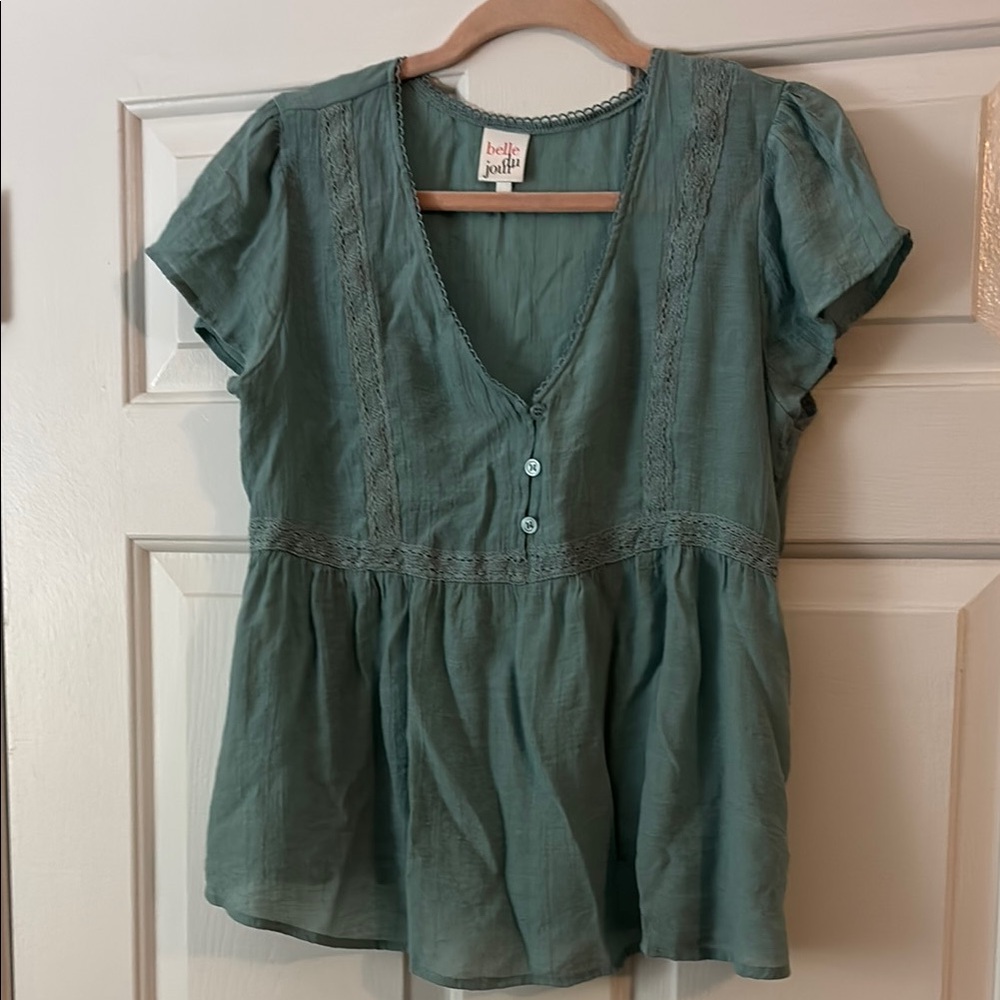 Blue/Green Blouse